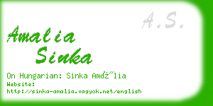 amalia sinka business card